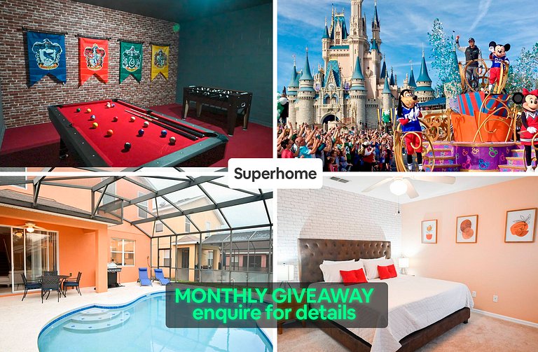 Home w/ pool @ Disney 🐱🐶FREE Pet fee under 25lbs