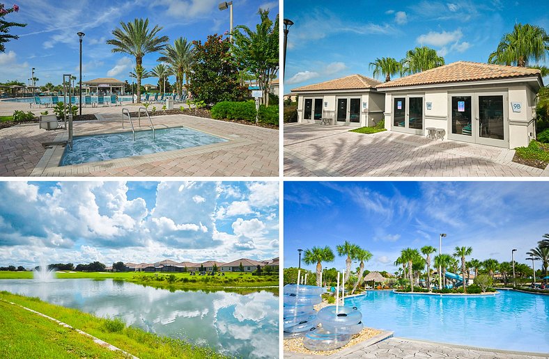 Vila de luxo com piscina e resort
